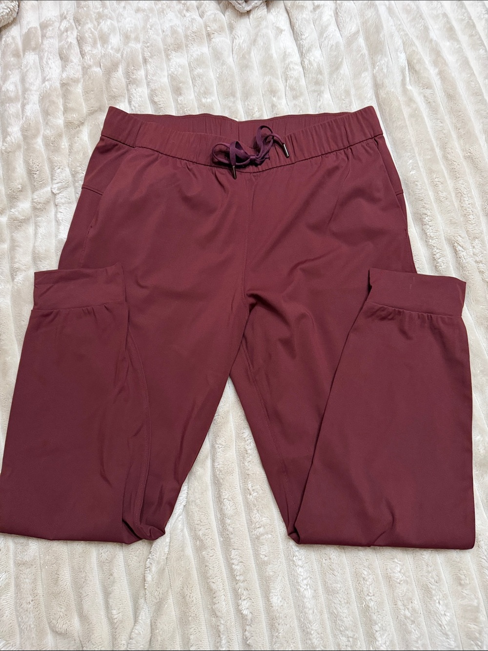 CRZ YOGA Burgundy Track Jogger Pants